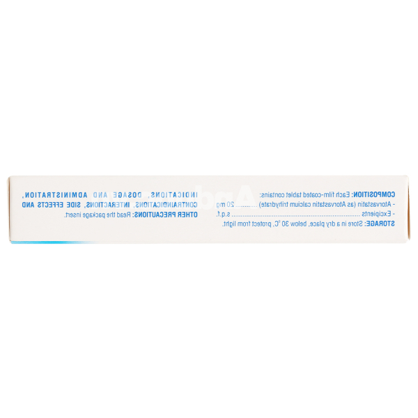 Atorvastatin Domesco 20mg trị tăng cholesterol máu (2 vỉ x 10 viên)