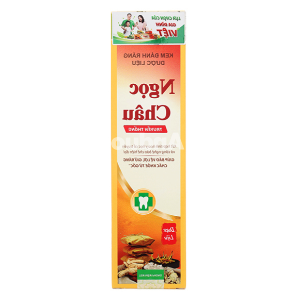 Kem đánh răng dược liệu Ngọc Châu Truyền Thống làm sạch răng lợi tuýp 170g