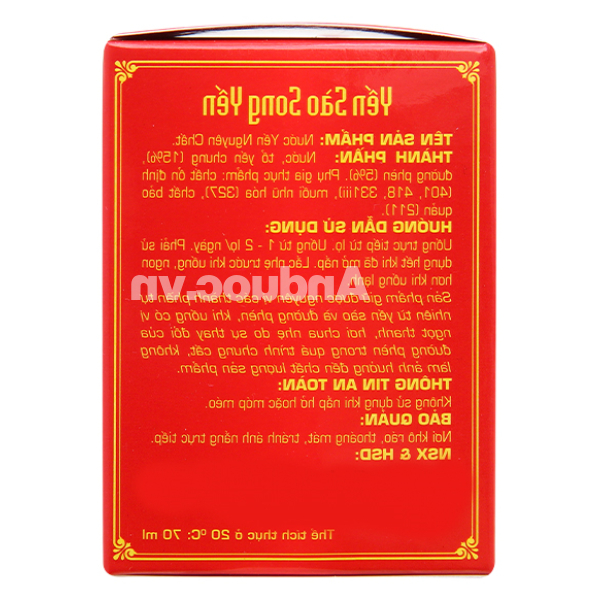 Nước Yến nguyên chất Song Yến hũ 70ml