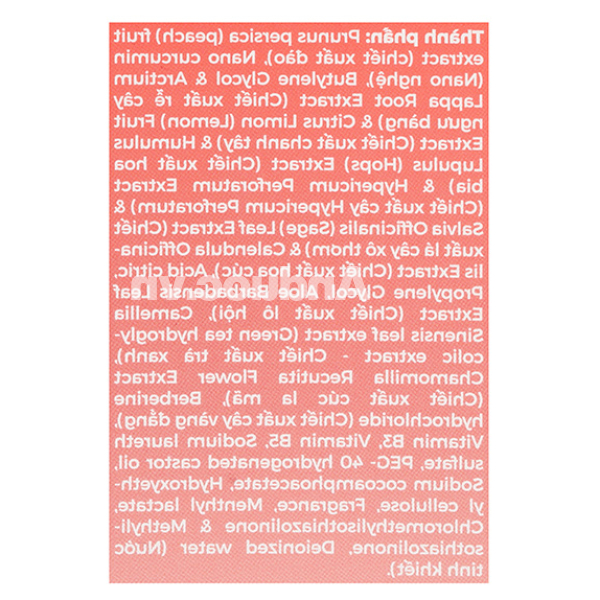 Gel vệ sinh phụ nữ X2 Nano Nghệ hương đào làm sạch ngừa viêm nhiễm chai 150ml