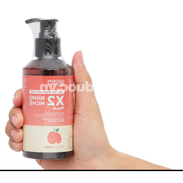 Gel vệ sinh phụ nữ X2 Nano Nghệ hương đào làm sạch ngừa viêm nhiễm chai 150ml