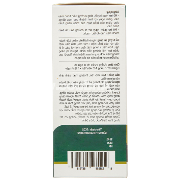 Bona Extra Night hỗ trợ hoạt huyết, tăng cường tuần hoàn máu não lọ 30 viên