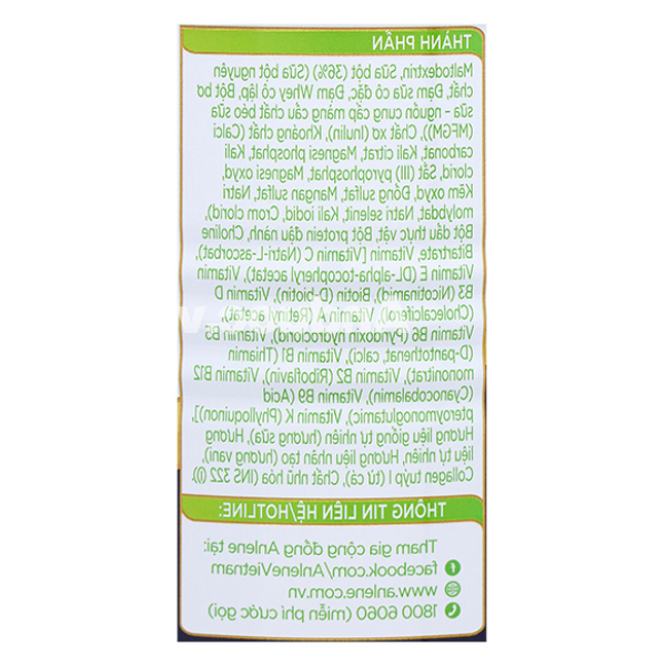 Sữa bột Anlene Total 10 bổ sung dưỡng chất cho người trên 40 tuổi hương vani lon 400g