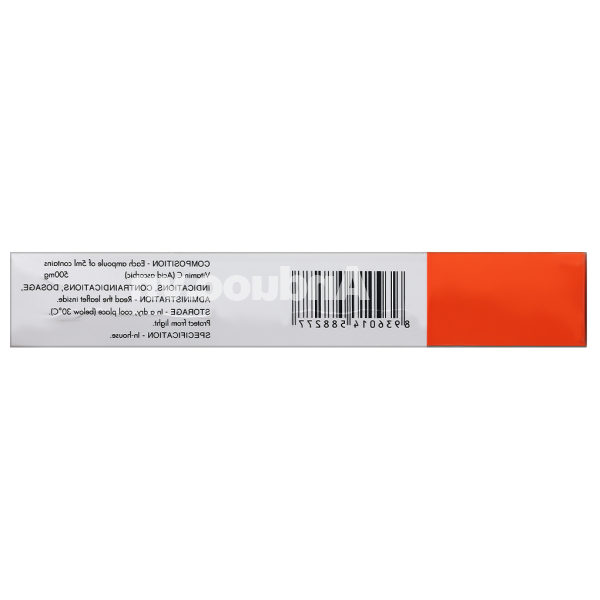 Dung dịch tiêm bắp Lanocorbic 500mg/5ml trị bệnh scorbut (6 ống x 5ml)