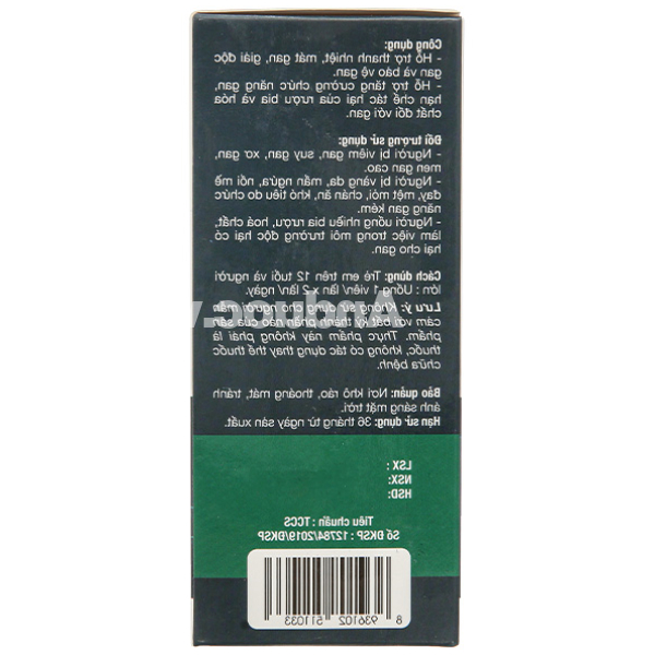 Onepharm LiverMaxs hỗ trợ thanh nhiệt, mát gan, giải độc gan lọ 30 viên