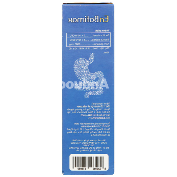 Men vi sinh EnBatimax giúp bổ sung lợi khuẩn hộp 20 ống x 10ml