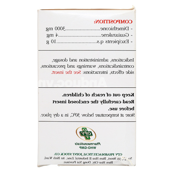 Gel uống Pepsia trị chứng đầy hơi, ợ nóng (30 gói x 10g)