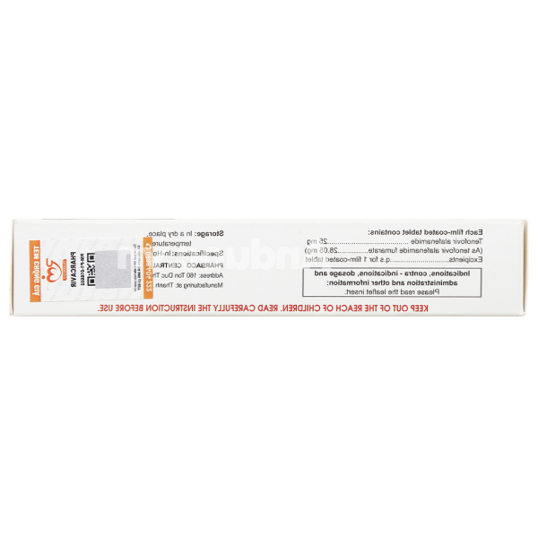 Pharcavir 25mg trị viêm gan siêu vi B mạn tính (3 vỉ x 10 viên)