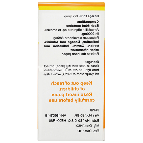 CKDKmoxilin Dry Syrup 7:1 trị nhiễm khuẩn trong thời gian ngắn chai 50ml