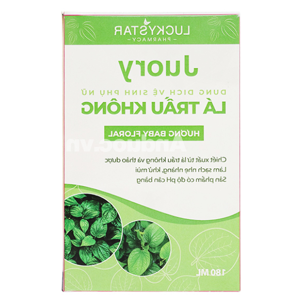 Dung dịch vệ sinh phụ nữ Lucky Star Juory Lá Trầu Không khử mùi chai 180ml
