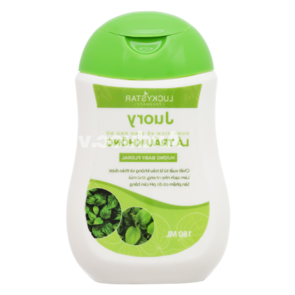 Dung dịch vệ sinh phụ nữ Lucky Star Juory Lá Trầu Không khử mùi chai 180ml