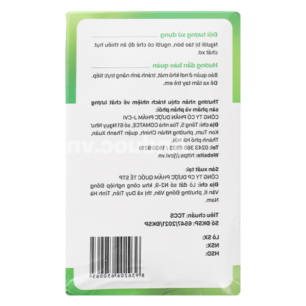 Dung dịch chất xơ JV bổ sung chất xơ, hỗ trợ giảm táo bón hộp 20 ống x 10ml