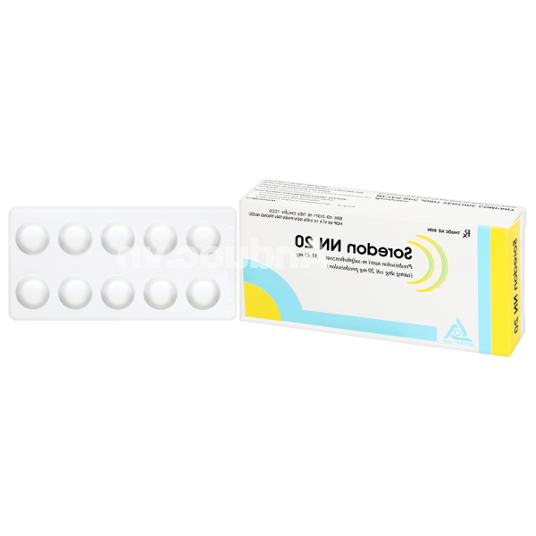 Soredon NN 20 hỗ trợ chống viêm và ức chế miễn dịch (3 vỉ x 10 viên)
