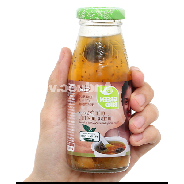 Chè dưỡng nhan tổ yến và trùng thảo Green Bird chai 185ml