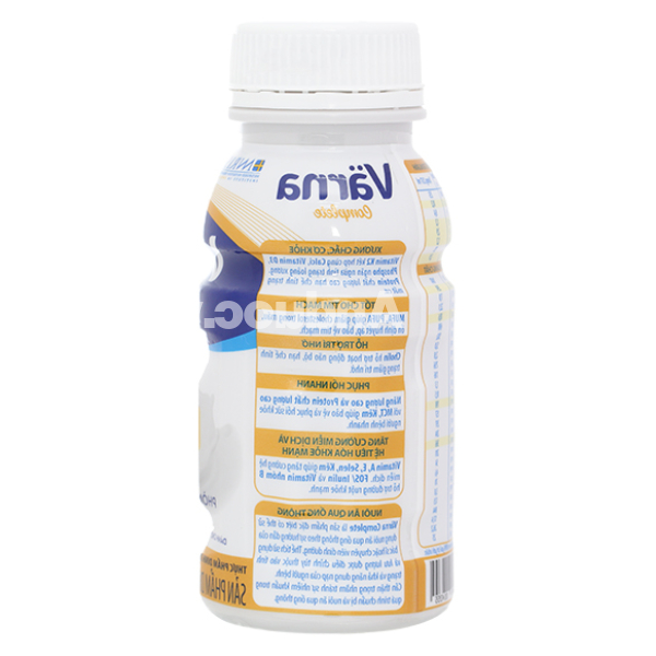 Sữa bột pha sẵn Nutifood Varna Complete giúp bổ sung dinh dưỡng chai 237ml