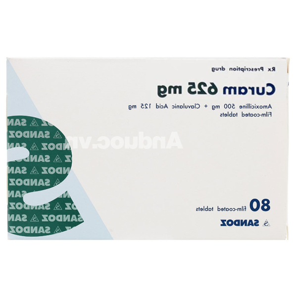 Curam 625mg trị nhiễm khuẩn (10 vỉ x 8 viên)