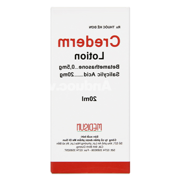 Crederm Lotion trị các bệnh ngoài da lọ 20ml
