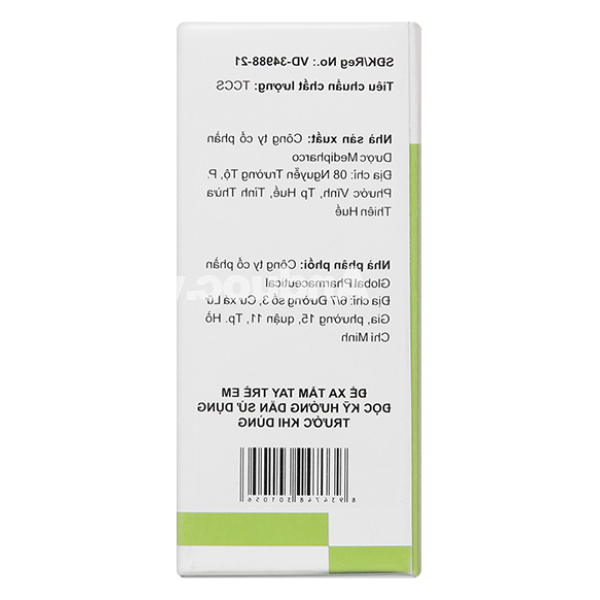 Dug dịch nhỏ mắt, mũi Natri Clorid Medipharco 0,9% vệ sinh mắt, mũi lọ 12ml