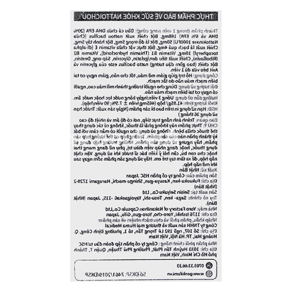 Genki Fami Nattou Ichou giúp giảm mỡ máu, phòng ngừa đột quỵ hộp 90 viên