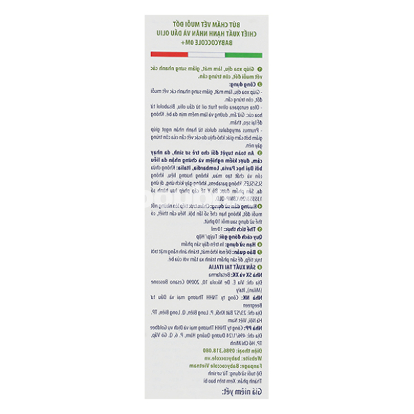 Bút Babycoccole giúp xoa dịu, giảm sưng nhanh các vết muỗi và côn trùng đốt tuýp 10ml