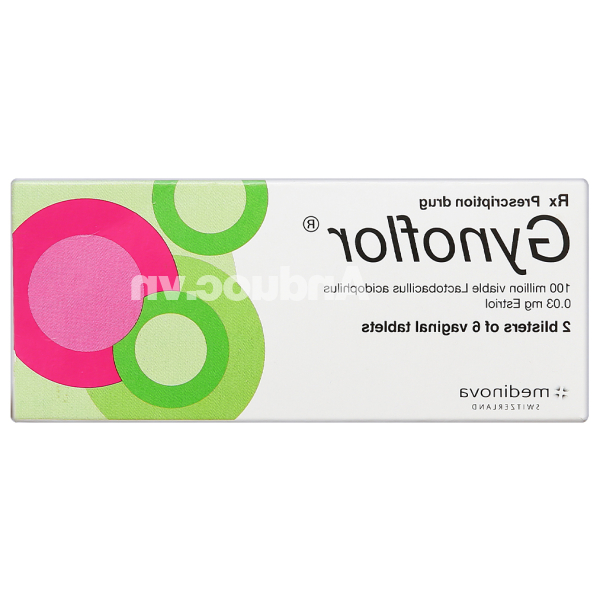 Viên đặt âm đạo Gynoflor bổ sung Lactobacillus, trị viêm teo âm đạo (2 vỉ x 6 viên)