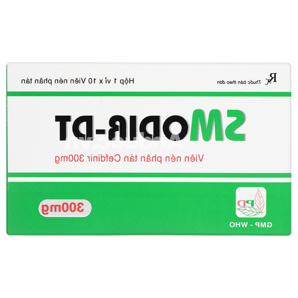 Smodir-DT 300mg trị nhiễm khuẩn (1 vỉ x 10 viên)