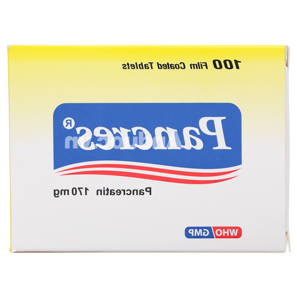 Pancres 170mg trị chứng kém hấp thu do thiếu các men tiêu hóa (10 vỉ x 10 viên)