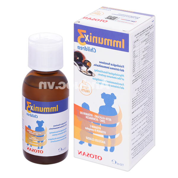 Siro Immunix3 Children hỗ trợ tăng cường đề kháng chai 150ml
