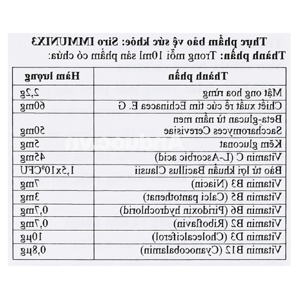 Siro Immunix3 Children hỗ trợ tăng cường đề kháng chai 150ml