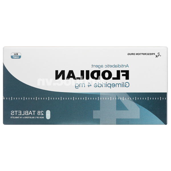 Flodilan 4mg thuốc trị đái tháo đường tuýp 2 (2 vỉ x 14 viên)