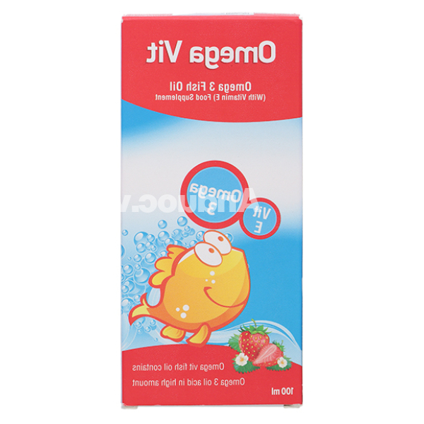Siro dầu cá Omega Vit bổ sung khoáng chất, tăng khả năng chống oxy hoá chai 100ml
