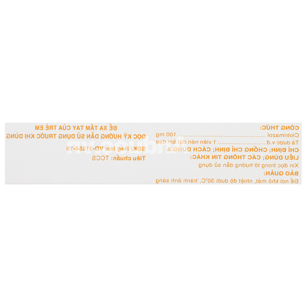 Viên đặt âm đạo Metrima 100 trị bệnh nấm Candida ở âm hộ, âm đạo (1 vỉ x 6 viên)